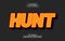Hunt Orange Text Style Effect