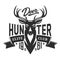 Hunter club badge, wild deer hunting