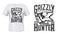 Hunter club t-shirt print, grizzly bear animal