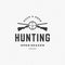 Hunting Club Vintage Logo Template Emblem.