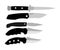 Hunting knives vector collection. Military knife vector illustration isolated on white background.