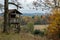 Hunting lookout at the edge of the forest