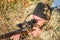 Hunting skills and weapon equipment. How turn hunting into hobby. Bearded man hunter. Army forces. Camouflage. Military