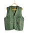 Hunting sleeveless jacket on hanger