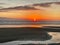 Huntington Beach California Sunset low tide