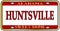 Huntsville City Alabama State License Plate