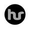 HUR company initial name letters monogram. HUR symbol