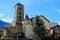 Ð¡hurch of St. Stephen Sant Esteve from Square of PrÃ­ncep Benlloch in Andorra la Vella, Principality of Andorra.