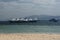 HURGHADA, EGYPT. Boats docked at Paradise Island