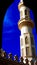Hurghada mosque close up of tower in at blue sky, Egypt