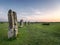 The Hurlers Stone Circle on Bodmin Moor
