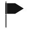 Hurling flag icon, simple style