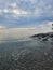 Huron Lake Sunset Goderich beach stones clear water evening Ontario Canada landscape