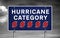 Hurricane category five - road sign warning