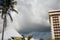 Hurricane clouds over Bermuda