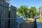 Hurricane Ida Damaged Fence in New Orleans