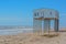 Hurricane Ike eroded beach sand from this abandoned home on the Gulf of Mexico, Bolivar Peninsula, Texas