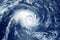 Hurricane from space. The atmospheric cyclone. Elements of this image furnished by NASA