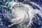 Hurricane view from the space Elements of this image furnished by NASA