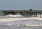 Hurricane Waves Smash the Pier