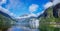 Hurtigruten cruise liner sailing on the Geirangerfjord, one of the most popular destination in Norway