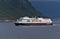 Hurtigruten Trollfjord Underway in Alesund Norway