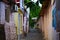 HURZUF, CRIMEA - June, 2018: View of the narrow street Gurzuf