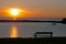 Husavik, Iceland, Northern Europe, bench, relax, sunset, sun