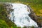 Husedalen - Valley of waterfalls Norway. Giant