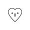 Hushed Face emoticon outline icon