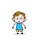 Hushed Face Expression - Cute Cartoon Kid Vector