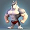 husky full body cartoon character 1