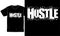 Hustle motivational quotes t shirt design graphic vector