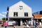 Husum, Germany - August 30, 2021: Fischhaus Loof restaurant in Husum