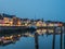 Husum harbour panorama north germany