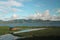 Hut amidst the water hyacinth in Tondano lake, North Sulawesi, Indonesia.