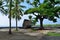 A hut on the beach at Pu`uhonua o Honaunau the Place of Refuge on the Big Island of Hawaii