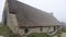 Hut of a cheese maker in the hautes chaumes, col des supeyres, auvergne, france