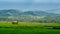 Hut in farmland of people in countryside