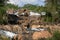 Hut in Mekong waterfalls