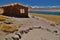 Hut at Miscanti Lake. Los Flamencos National Reserve. Antofagasta region. Chile