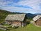 Hut in the mountains in Bavaria Austria Tyrol Germany diary farm