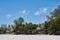 Huts along the beach