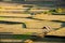 Huts on havested ricefield