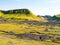 Huts at near Alftavatn lake, Laugavegur trail landscape, Iceland