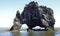 Hv tserkur, a basaltic outcrop on the east coast of the Vatnsnes peninsula, Iceland