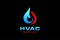 HVAC icons. Heating, ventilating and air conditioning symbols