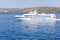 HVAR, CROATIA - AUGUST 2019 Jadrolinija Boats connect Islands Hvar and Brac in Croatia 1362