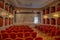 Hvar, Croatia, July 29, 2020: Stage of historical theatre in Ars