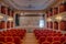 Hvar, Croatia, July 29, 2020: Stage of historical theatre in Ars